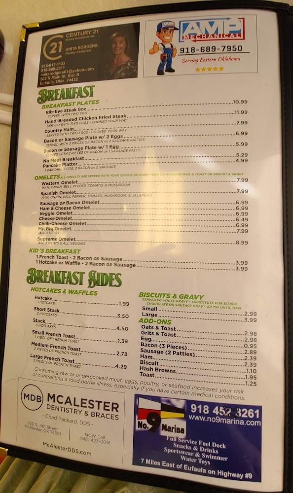 L.A.K.e Country Diner Menu image 4